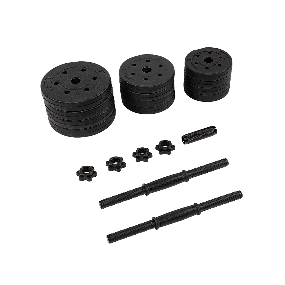 20kg Dumbbell Set Home Gym Fitness Exercise Weights Bar Plate