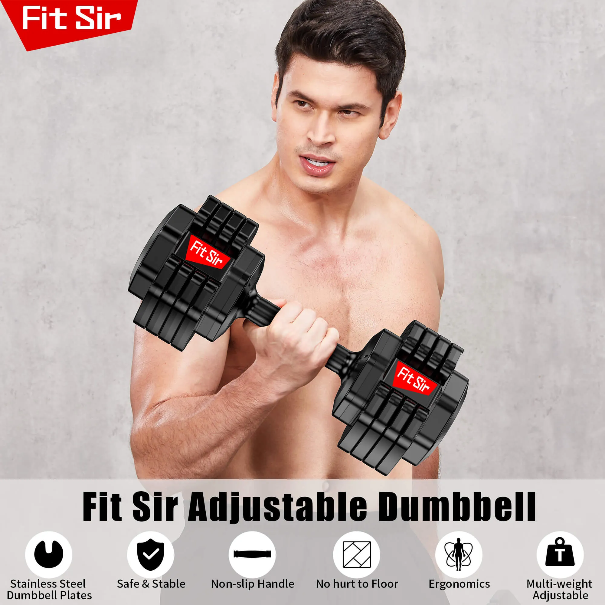 Adjustable Dumbbells Fast Weight Fitness