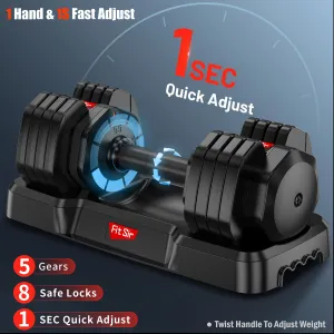 Adjustable Dumbbells Fast Weight Fitness