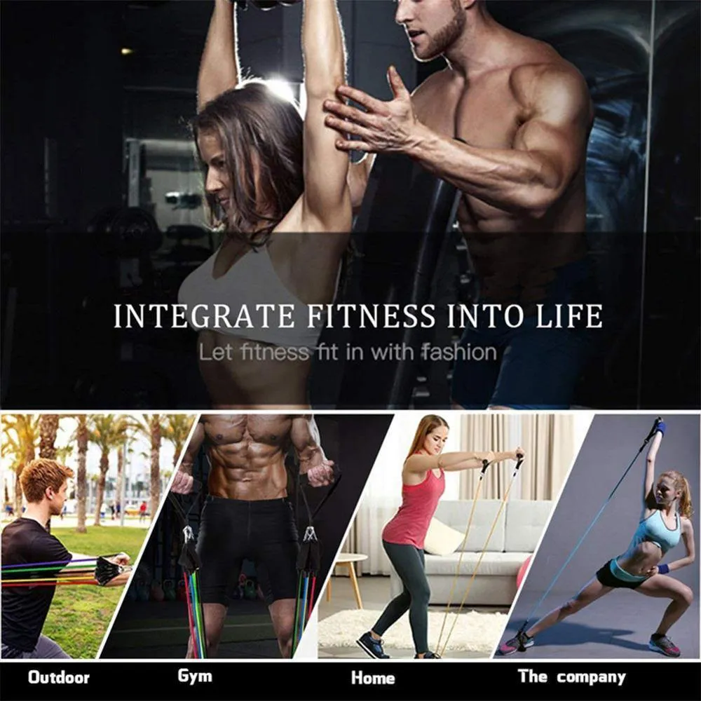 Allrj™ Pro Core Home Gym Resistance Bands - Workout more at home with less.