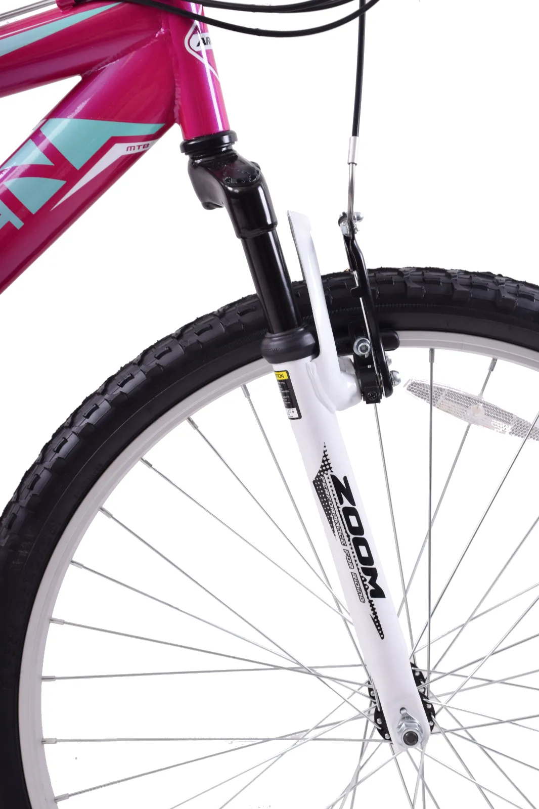 Arden Blush 24" Full Suspension Girls Pink Mountain Bike Childrens Bicycle