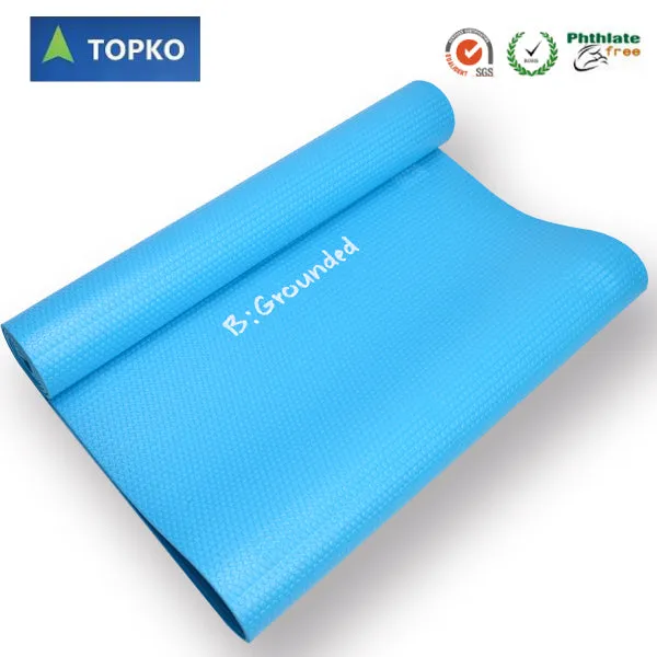 Basic solid color phthalate free PVC yoga mat