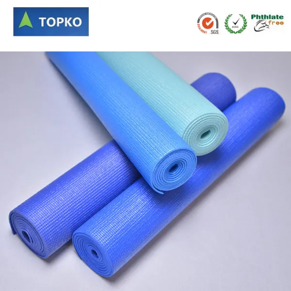 Basic solid color phthalate free PVC yoga mat
