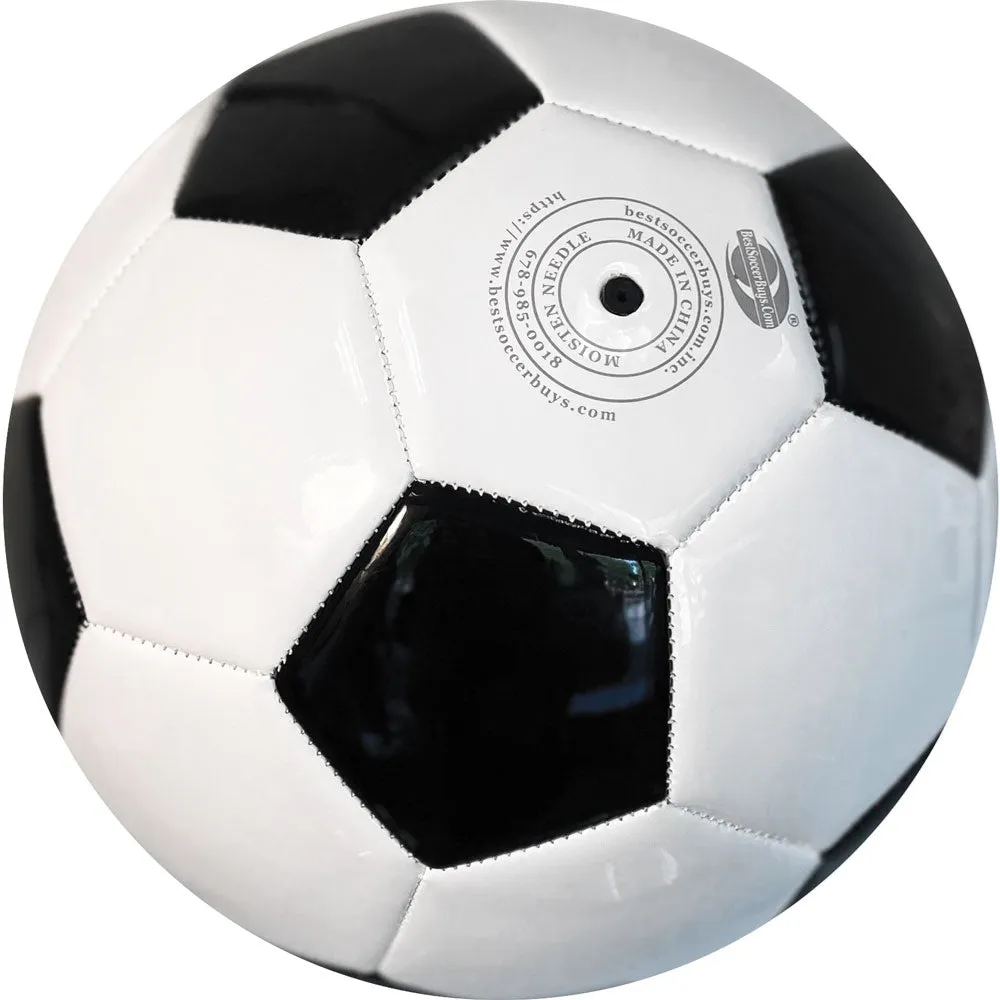 Bulk Deflated Black & White Classic Traditional Soccer Balls