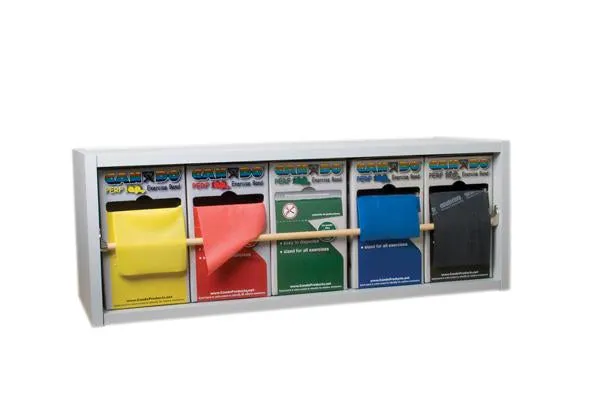 CanDo exercise band rack, plastic
