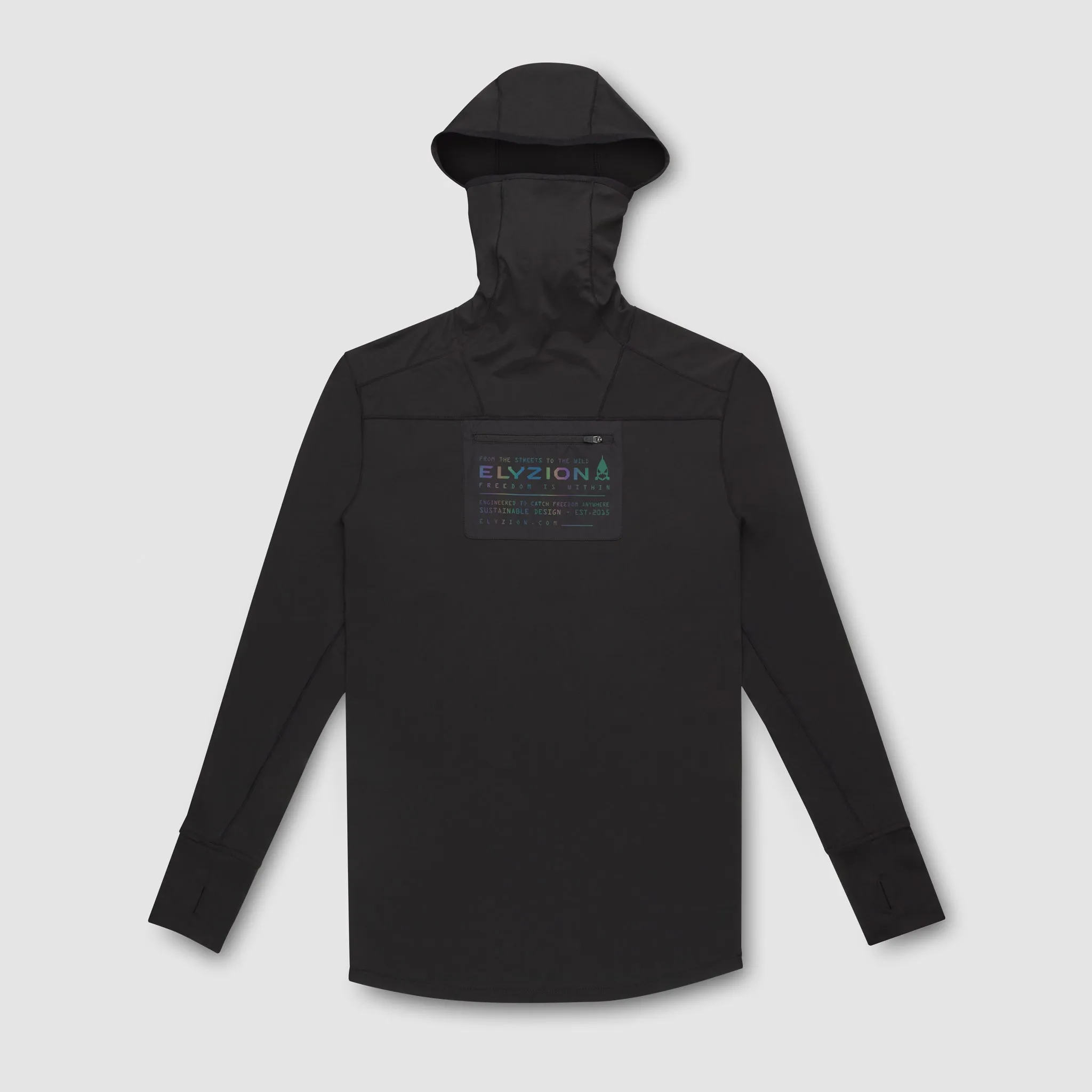 Elyzion "Waikato" Unisex UV Protection Hoodie - Black