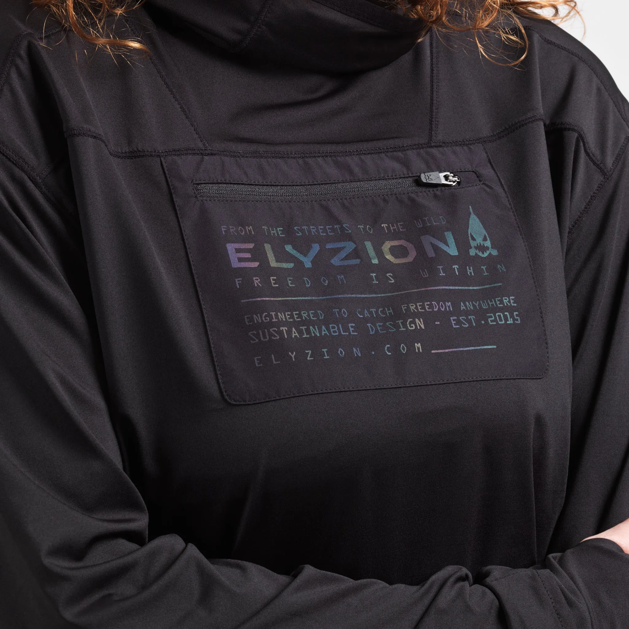 Elyzion "Waikato" Unisex UV Protection Hoodie - Black