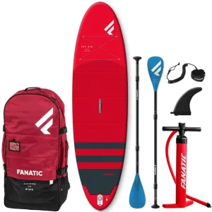 Fanatic 9'8 Fly Air Pure Red Inflatable SUP Package - Inc Paddle