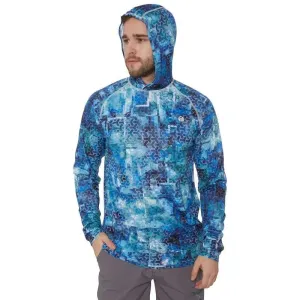 FHM Hoodie Mark Print Blue
