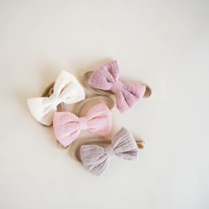 JBØRN Muslin Baby Girl Bow Headband