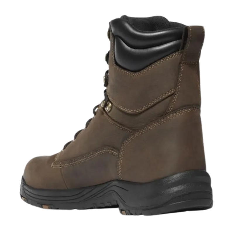 Men's Caliper 8" Plain Toe WTPF 400G Slip Resist Work Boot | Brown