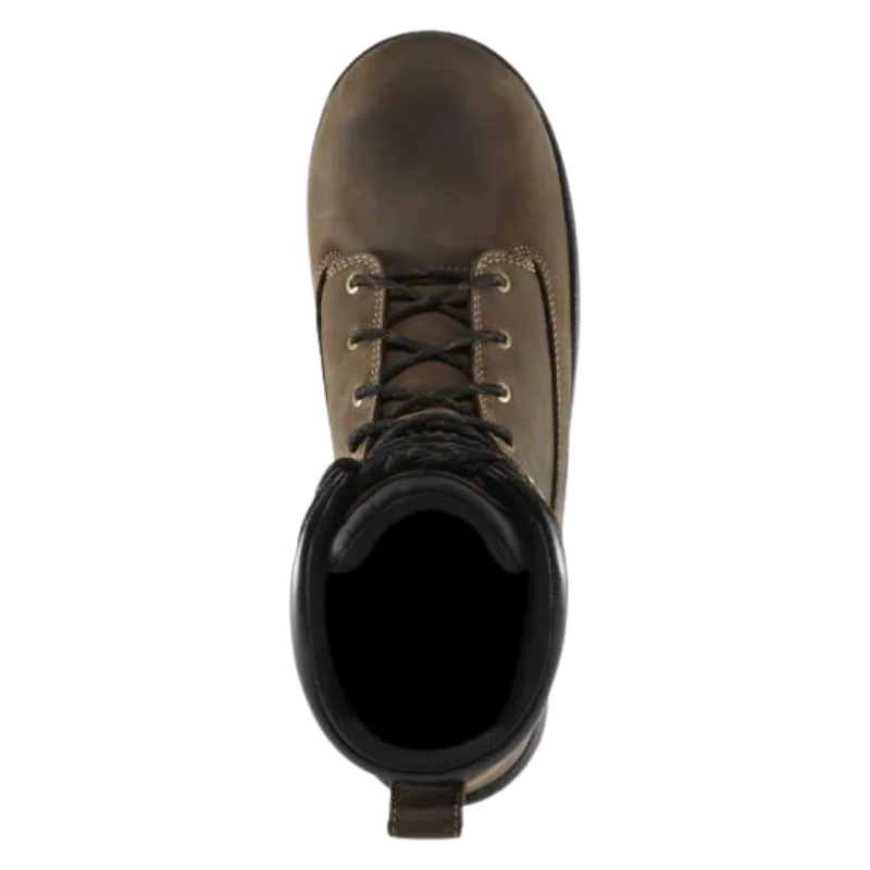 Men's Caliper 8" Plain Toe WTPF 400G Slip Resist Work Boot | Brown