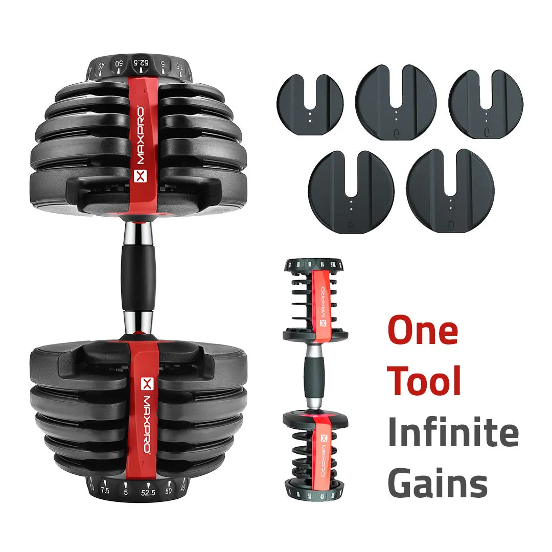 MP-DS024 MAXPRO MAXBELL 24kgs adjustable dumbbells