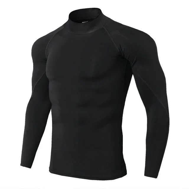 New Quick Dry Running Shirt Men Bodybuilding Sport T-shirt Long Sleeve Compression Top t Shirt Men Fitness Tight Rashgard