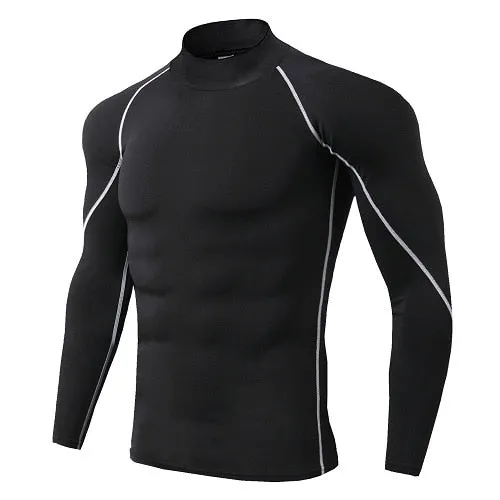 New Quick Dry Running Shirt Men Bodybuilding Sport T-shirt Long Sleeve Compression Top t Shirt Men Fitness Tight Rashgard