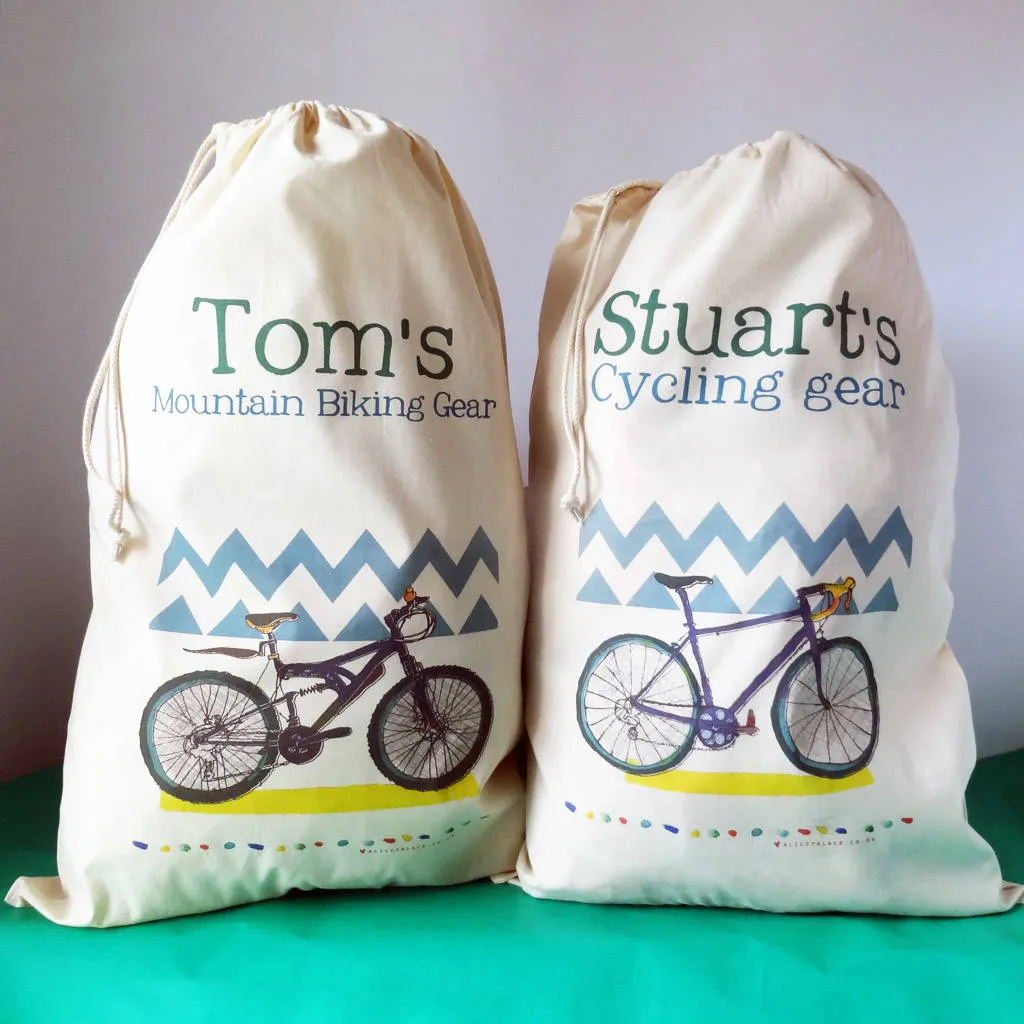 Personalised Cycling Storage Bag