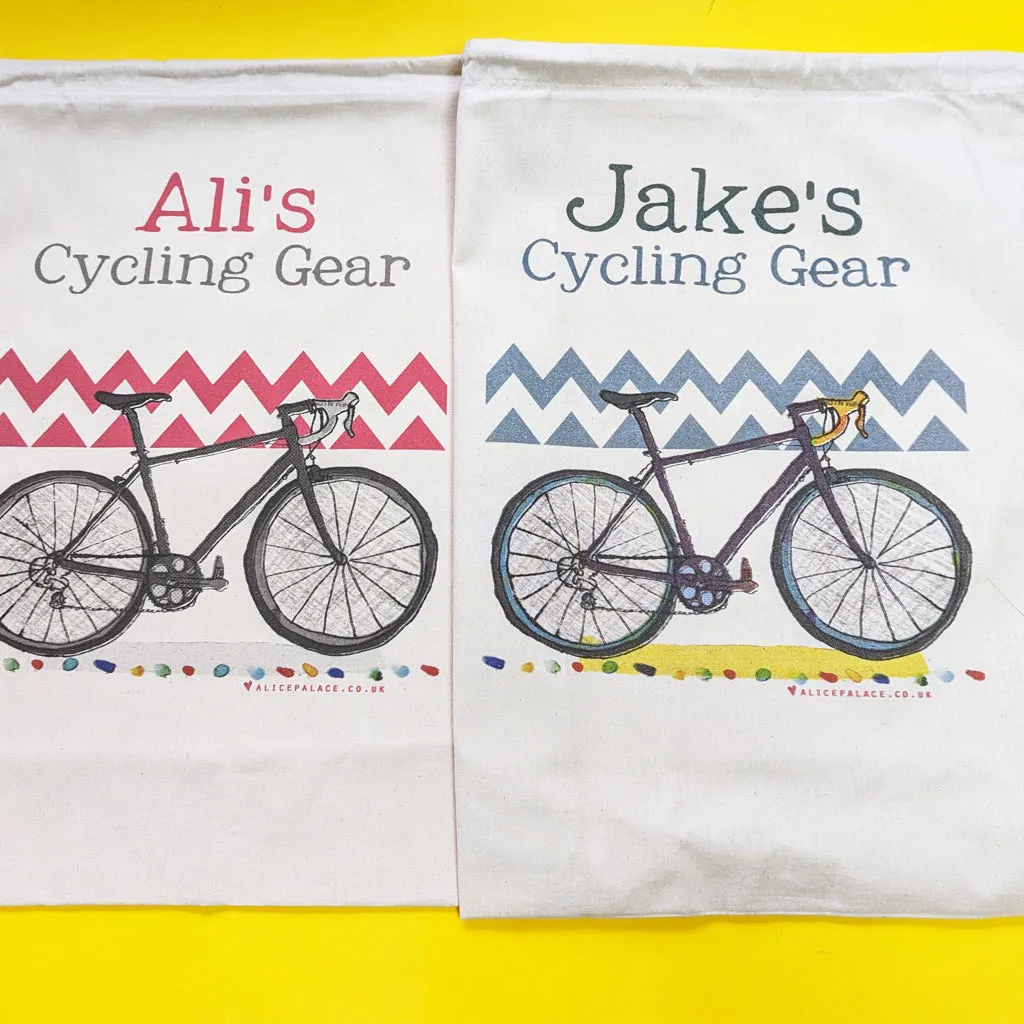 Personalised Cycling Storage Bag