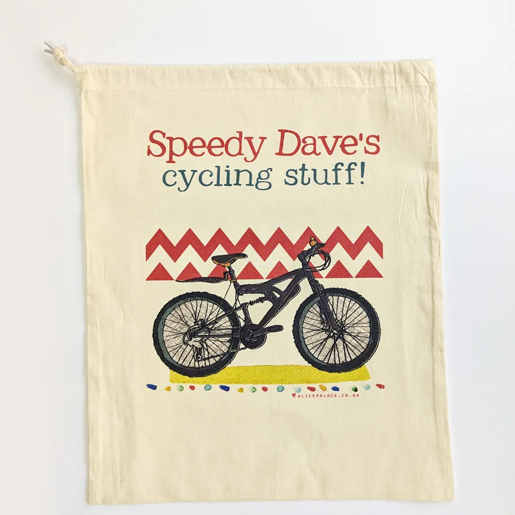 Personalised Cycling Storage Bag