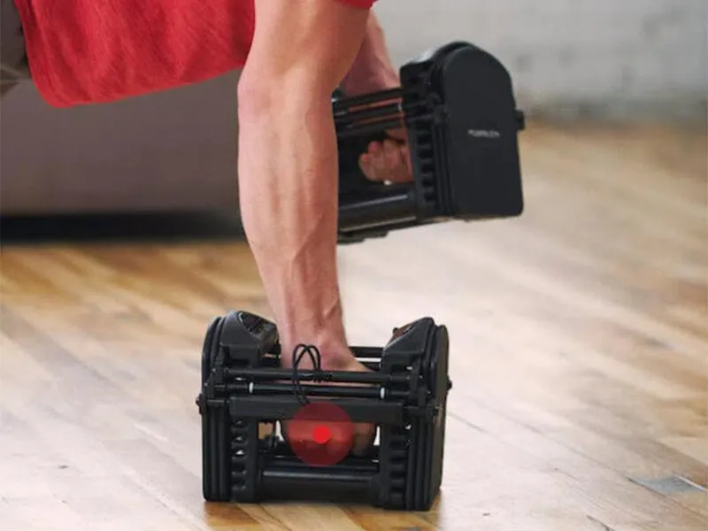 PowerBlock 50 lb Urethane Adjustable Dumbbells (Pro50)
