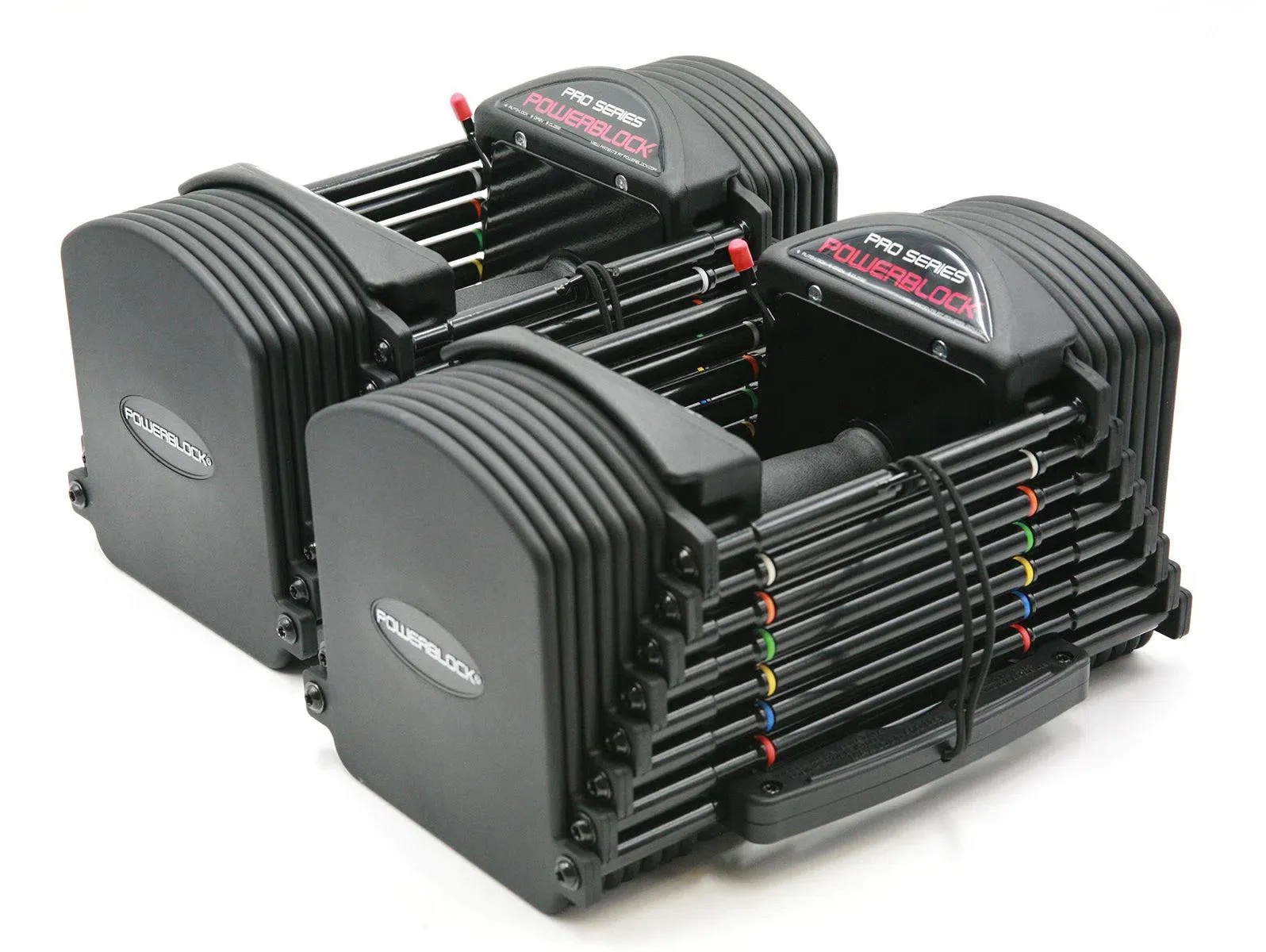 PowerBlock 50 lb Urethane Adjustable Dumbbells (Pro50)