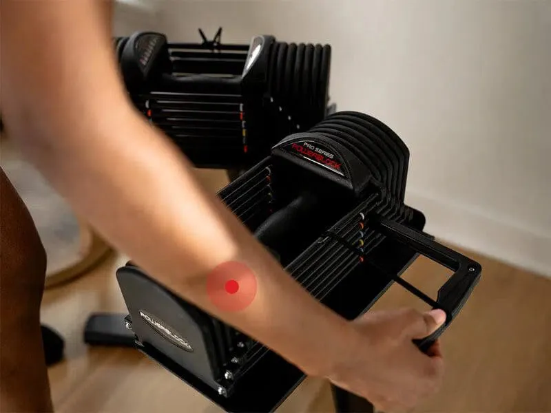 PowerBlock 50 lb Urethane Adjustable Dumbbells (Pro50)