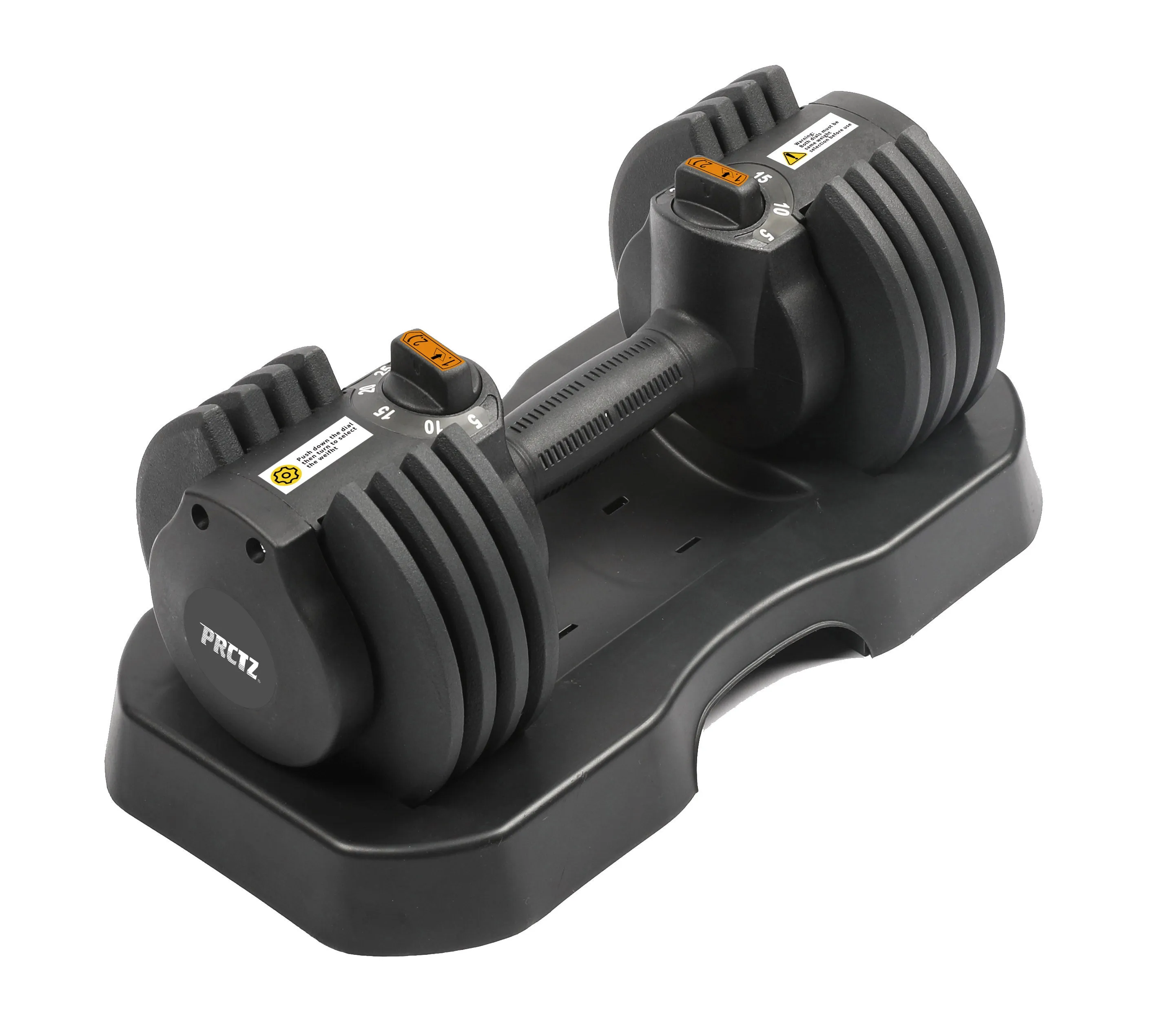 PRCTZ, 10-30lb Quick Select Adjustable Dumbbell, Single