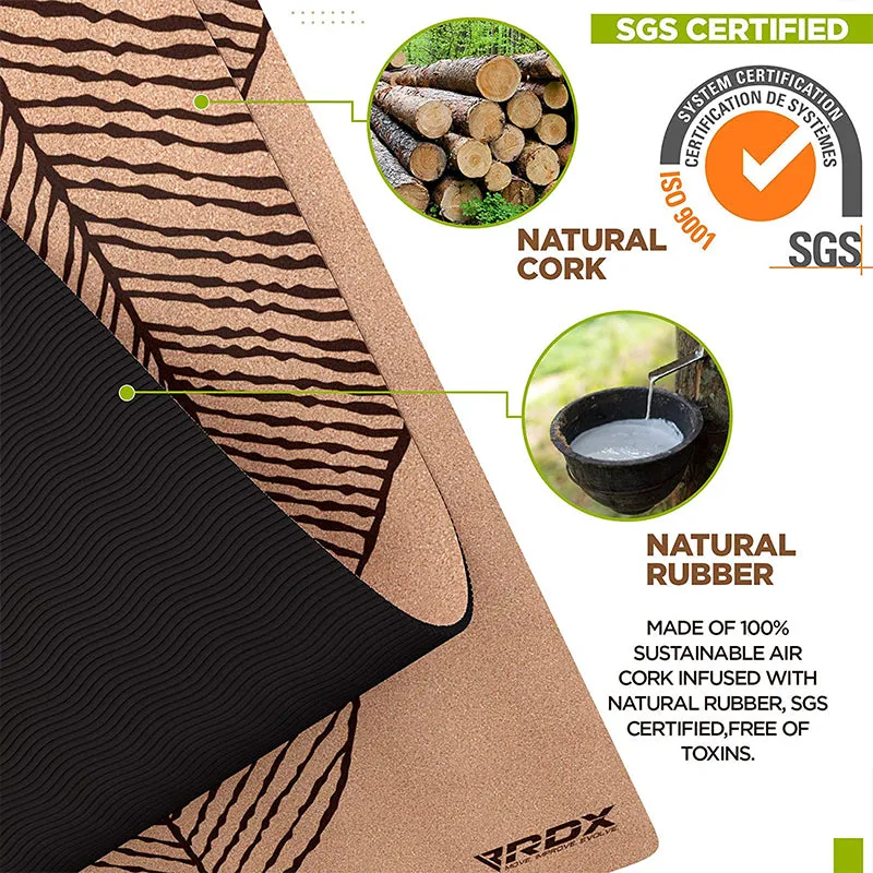 RDX D3 6mm Cork Yoga Mat