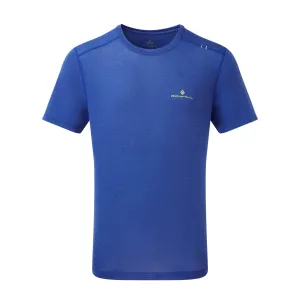 Ronhill | Men's Tech Tencel S/S Tee - Ocean Marl/Citrus
