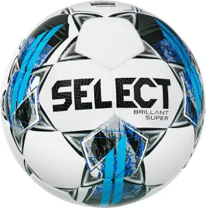 Select Bundle of 5 Brillant Super V22 Soccer Ball White/Grey/Blue Size 5 FIFA