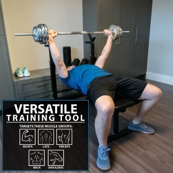 Synergee 50KG Adjustable Dumbbell & Barbell Set