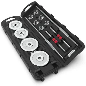 Synergee 50KG Adjustable Dumbbell & Barbell Set