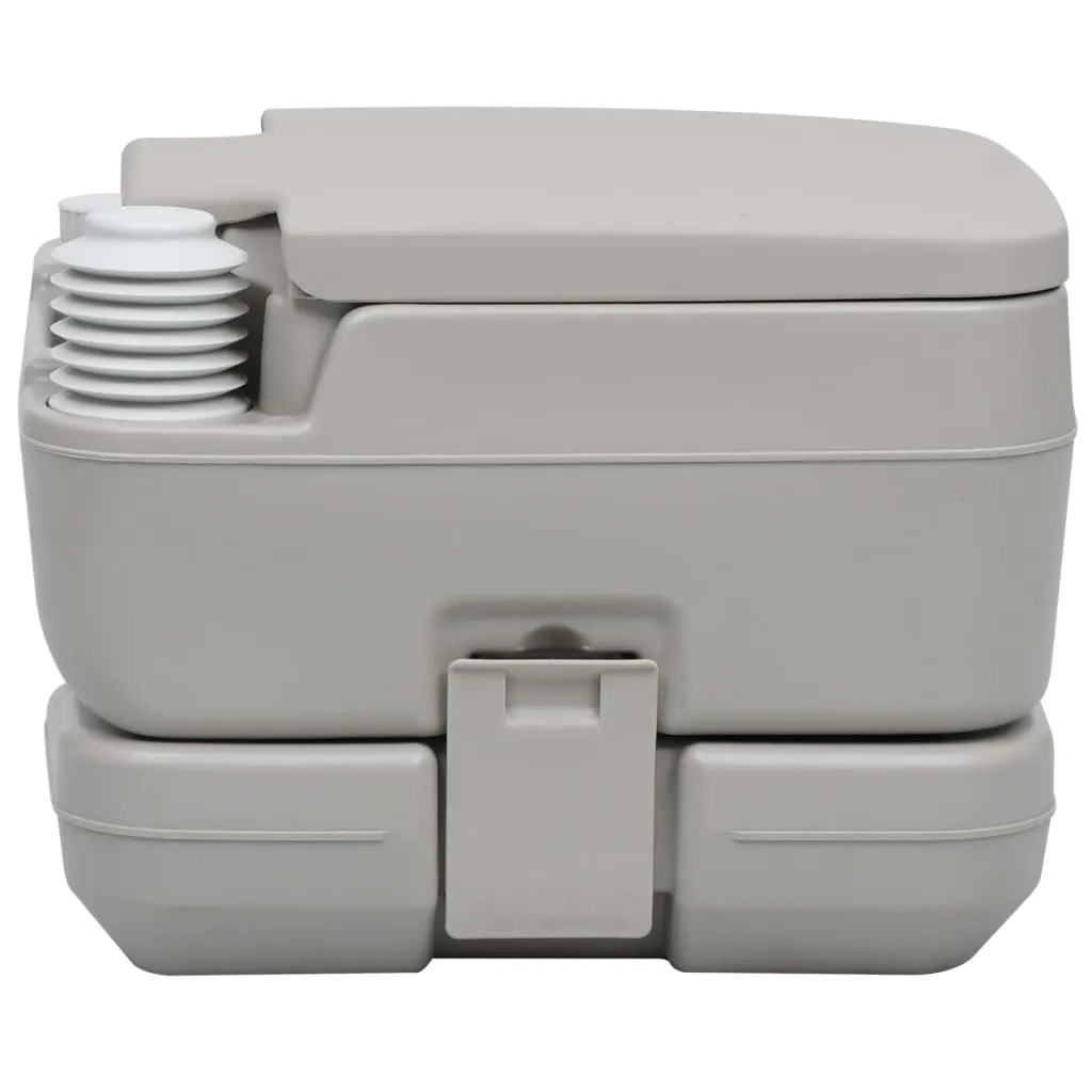 vidaXL Portable Camping Toilet with Tent 10 10 L