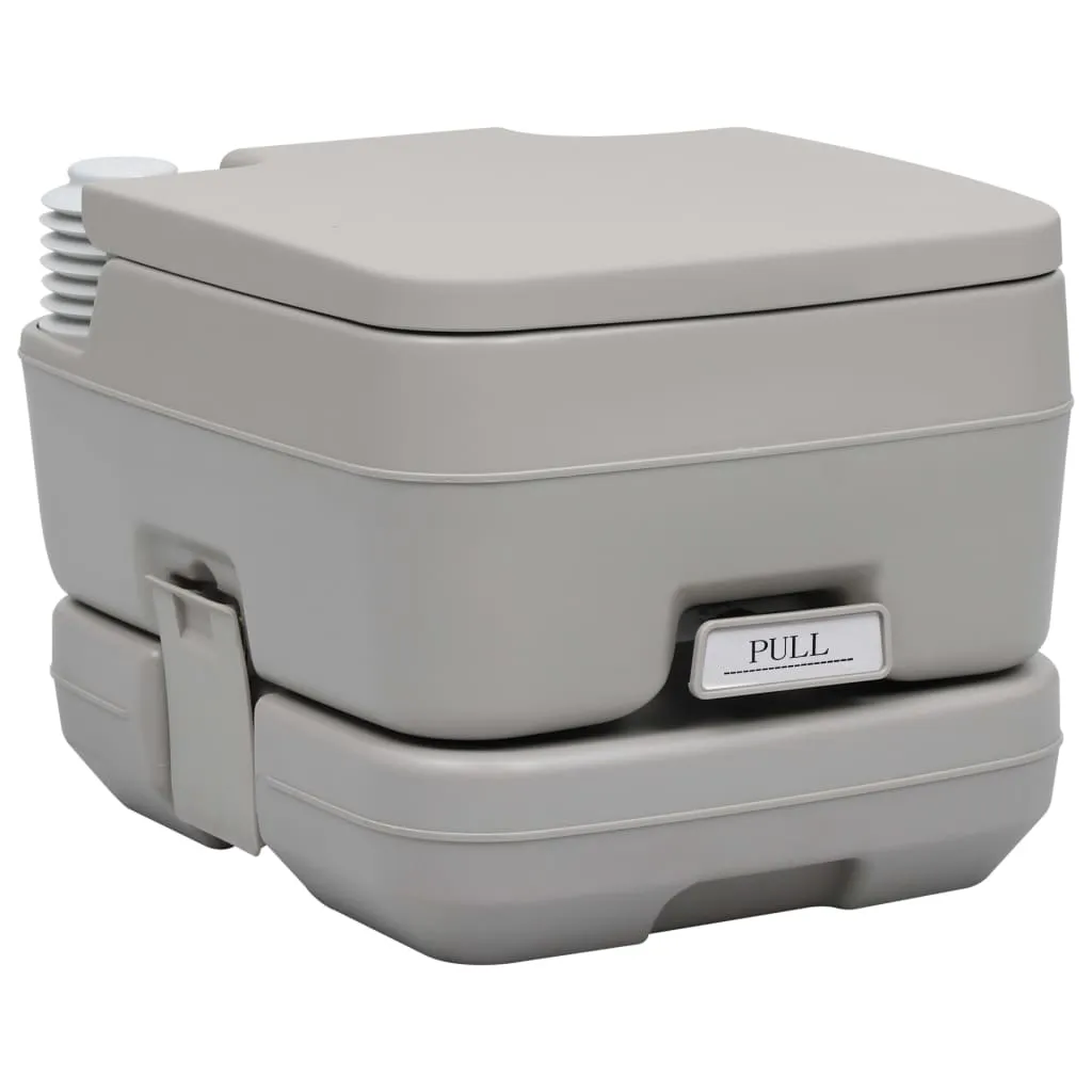 vidaXL Portable Camping Toilet with Tent 10 10 L