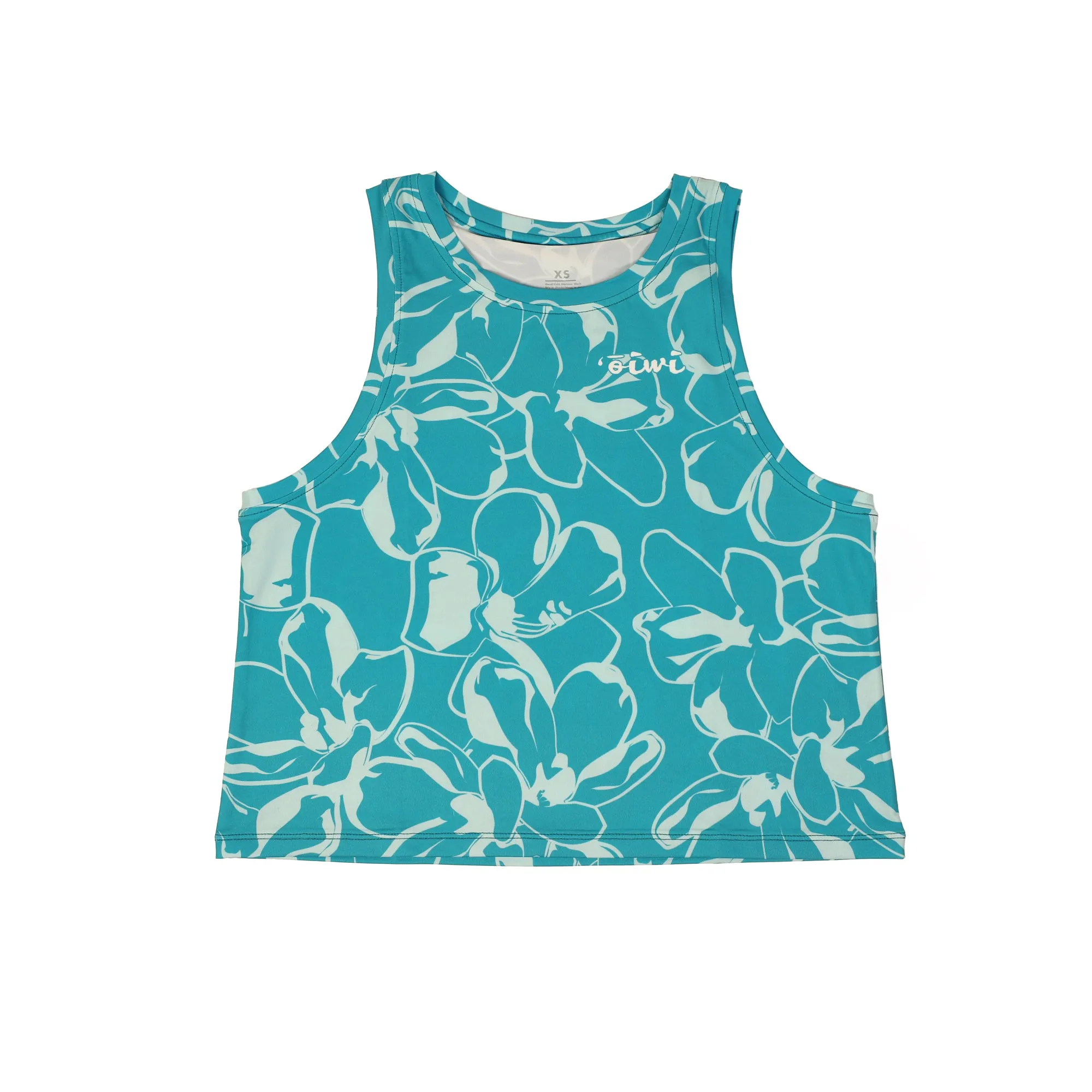Wahine Puakenikeni Cropped Sleeveless UPF 30 Shirt