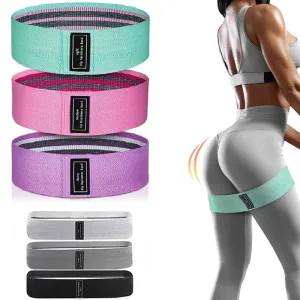 Women's Fitness Resistance Bands Buttocks Exercise Suitable for Hips Legs Elastic Cloth Rubber Bands Sport Equipment