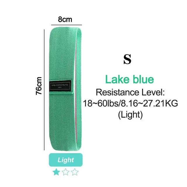 Women's Fitness Resistance Bands Buttocks Exercise Suitable for Hips Legs Elastic Cloth Rubber Bands Sport Equipment