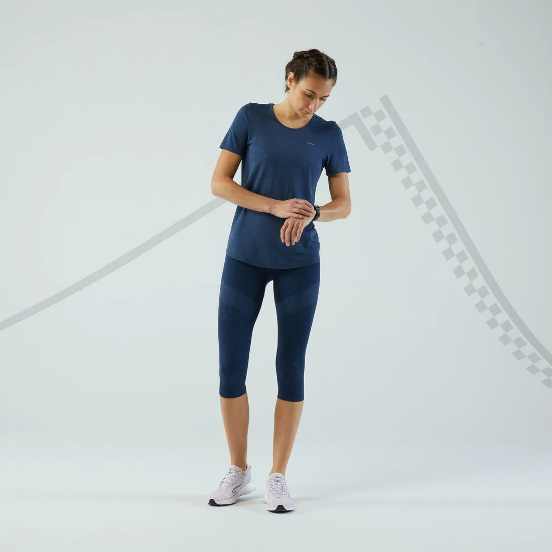 Women's Seamless Running& Trail Running T-Shirt-KIPRUN Run 500 Comfort