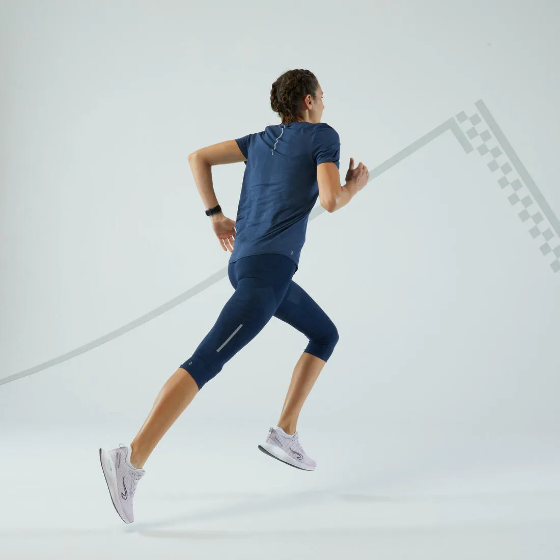 Women's Seamless Running& Trail Running T-Shirt-KIPRUN Run 500 Comfort