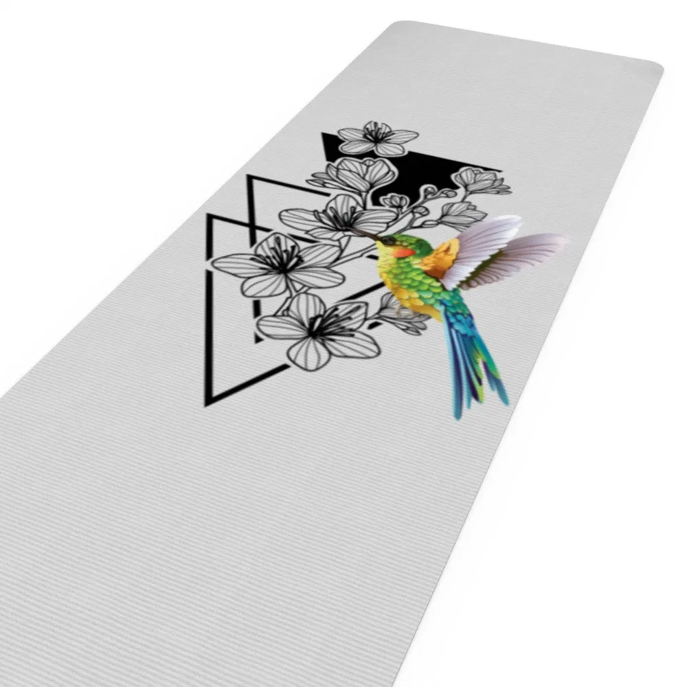 Yoga Mat - Colourful Hummingbird