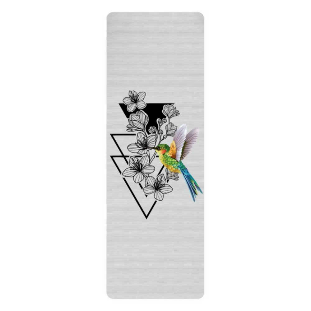 Yoga Mat - Colourful Hummingbird